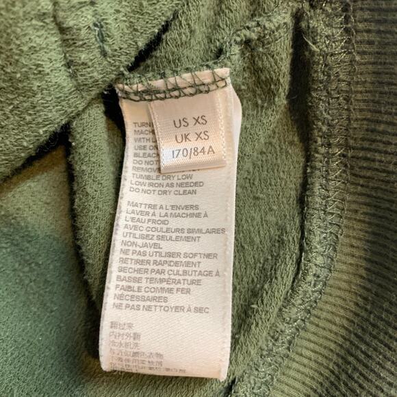 FP Movement Jacket Womens XS Extra Small Dark Green Sting Like A Bee Crop Hoodie - Picture 6 of 12